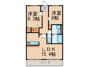 ホリ－ステ－ジ城山の物件間取画像